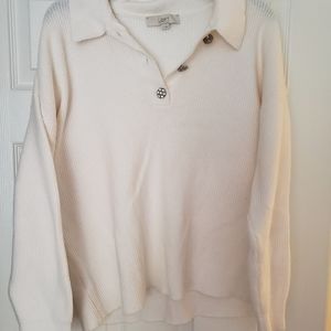 Loft Size Large Collared Sweater
